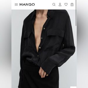 Mango Classic Black Top